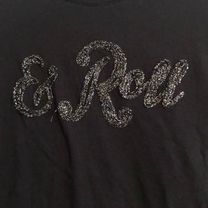 Zara Black Rock & Roll T shirt size M